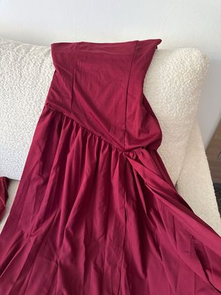 Vestido largo elegante vino, burgundy