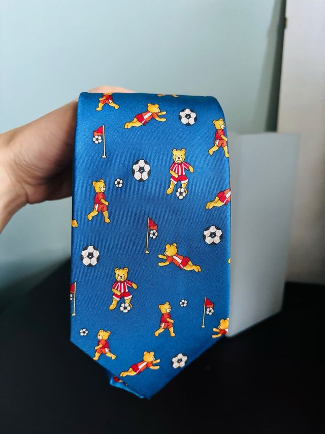 Cravatta Uomo Fantasia Orsetti Calciatori