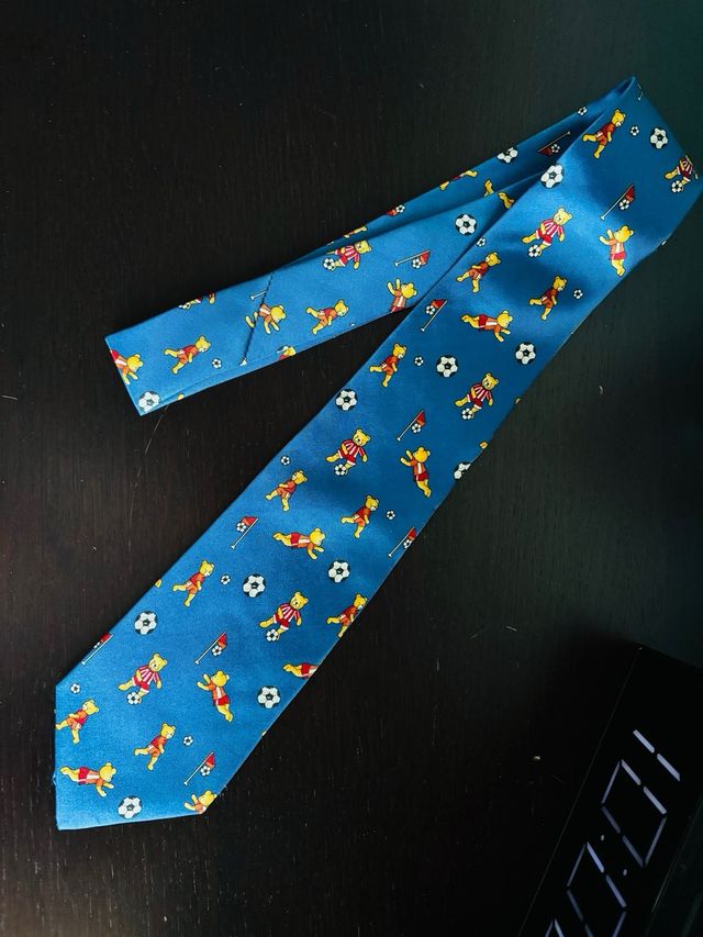 Cravatta Uomo Fantasia Orsetti Calciatori