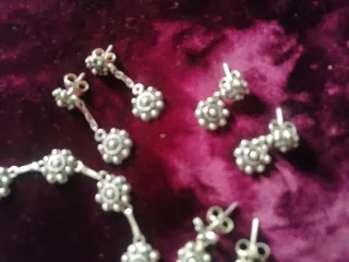 Antiguo, Pulsera y pendientes plata