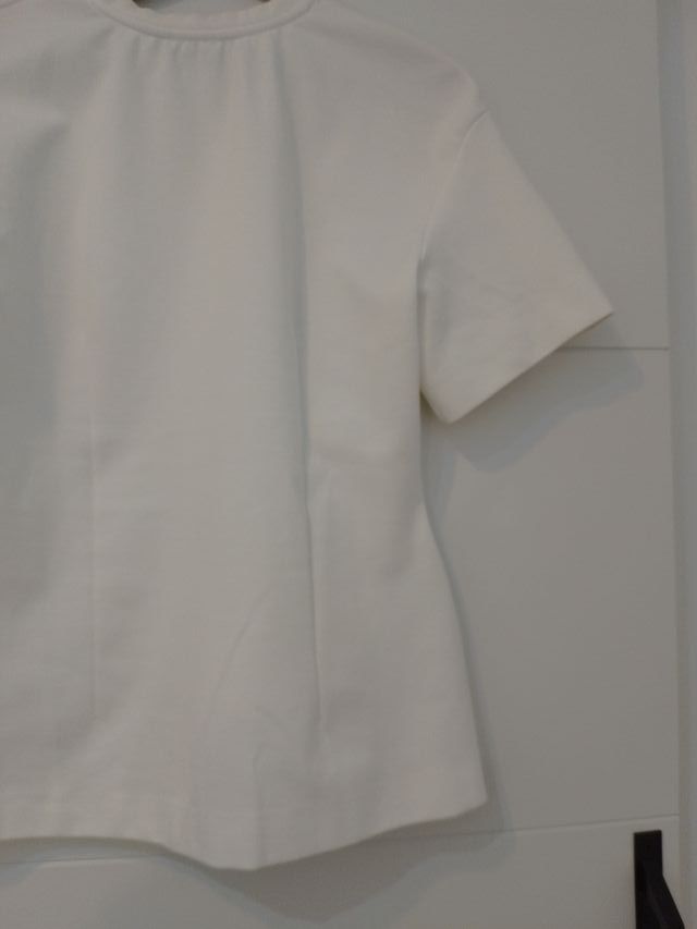 Mango Selection Top Peplum Blanco