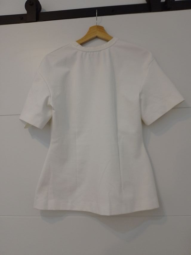 Mango Selection Top Peplum Blanco