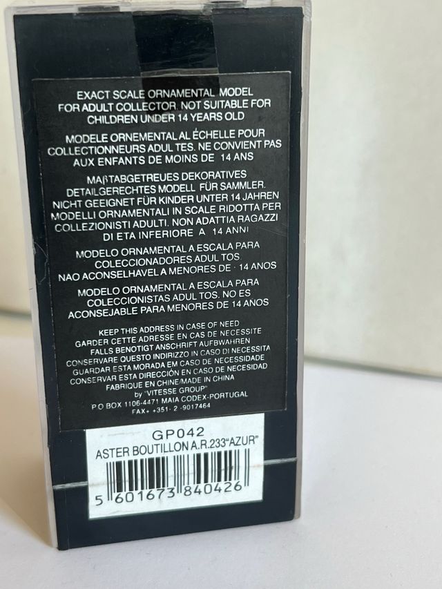 Modellino Pompa Benzina Azur 1927