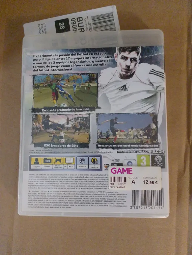 Juego PS3 Pure Football Ubisoft