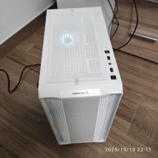 Torre PC Deepcool Blanca y Plateada