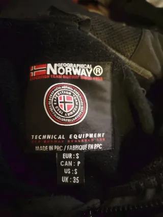 Chaqueta Geographical Norway Negra