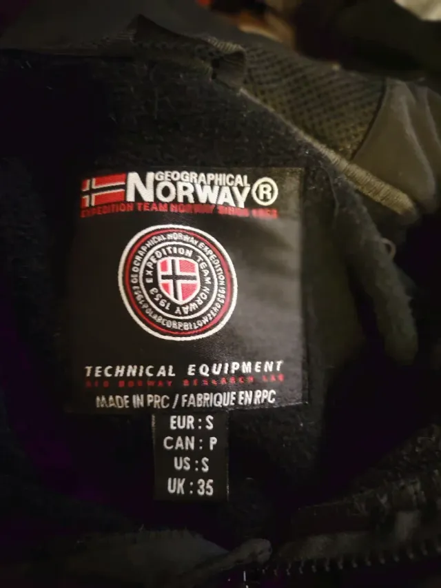 Chaqueta Geographical Norway Negra