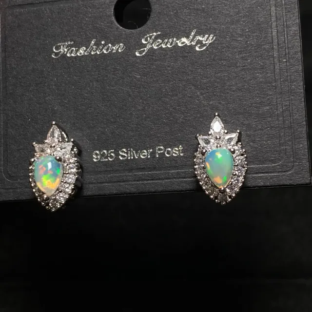 Pendientes de Ópalo Natural