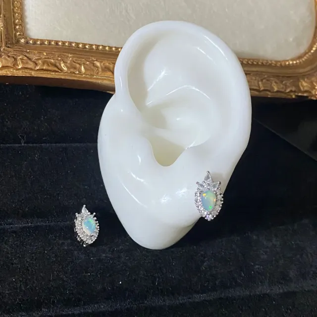 Pendientes de Ópalo Natural