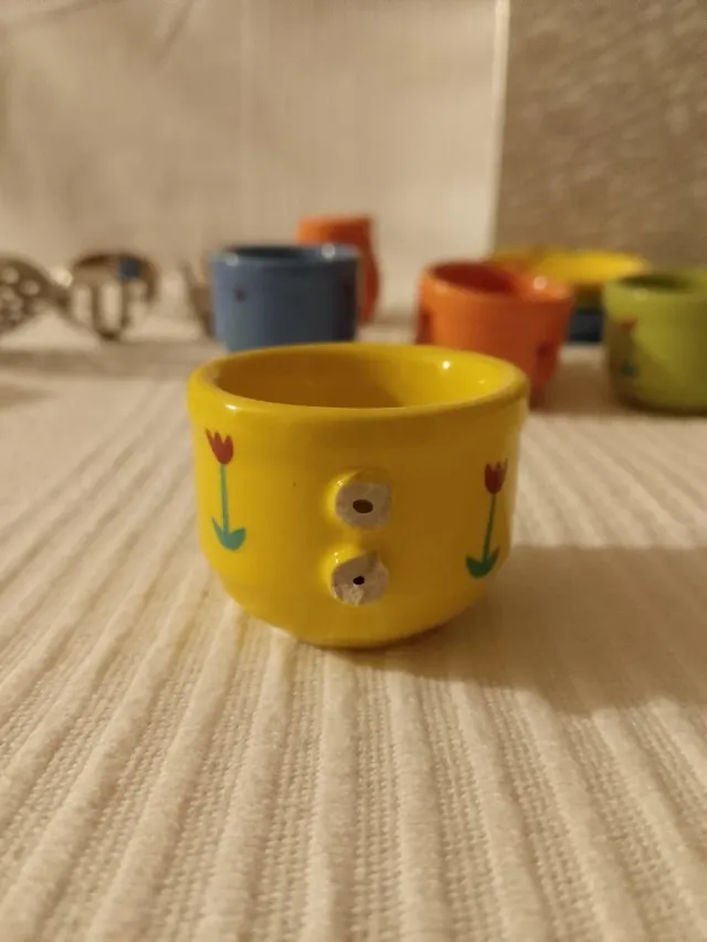 Juego Cocina Porcelana Tazas Tetera