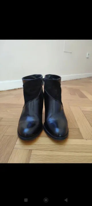 Botines tacón Luis Gonzalo negros