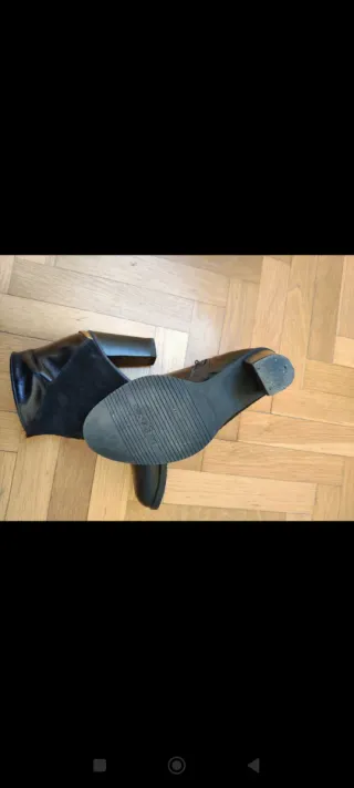 Botines tacón Luis Gonzalo negros