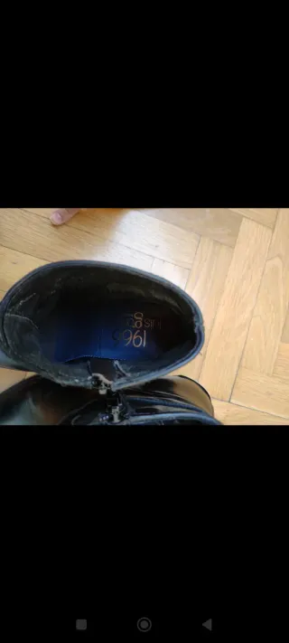 Botines tacón Luis Gonzalo negros