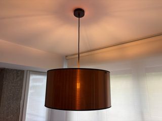 Lámpara colgante pantalla cobre 50cm