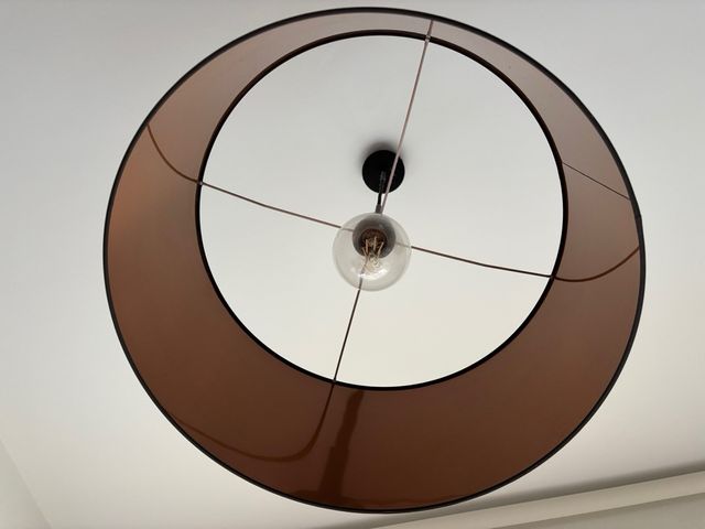 Lámpara colgante pantalla cobre 50cm