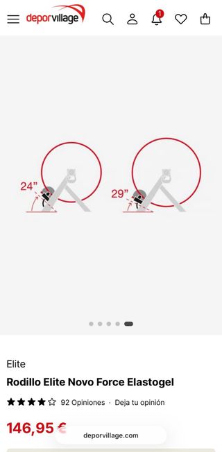 Rodillo ELITE Novo Force Elastogel