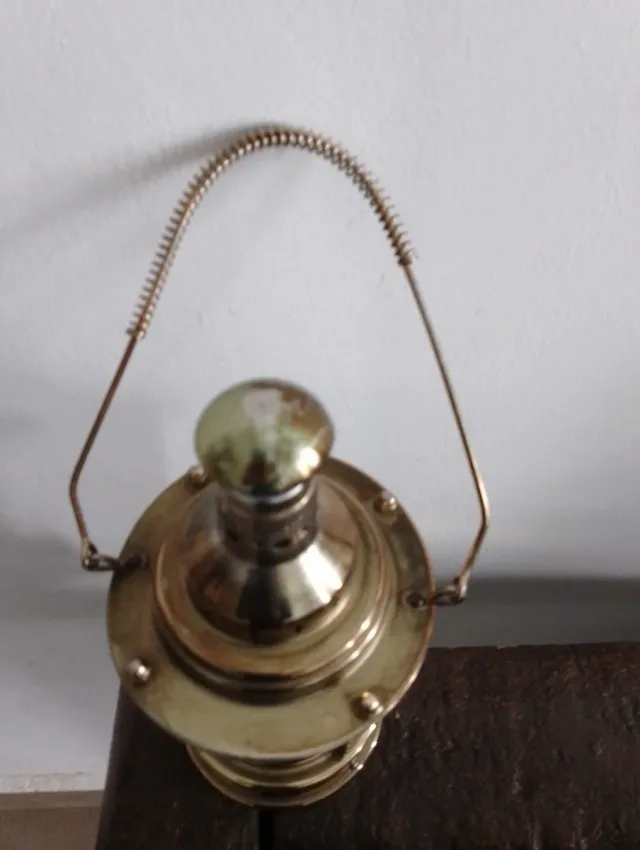 Lampada a Bottiglia Nautica Antica Ambra