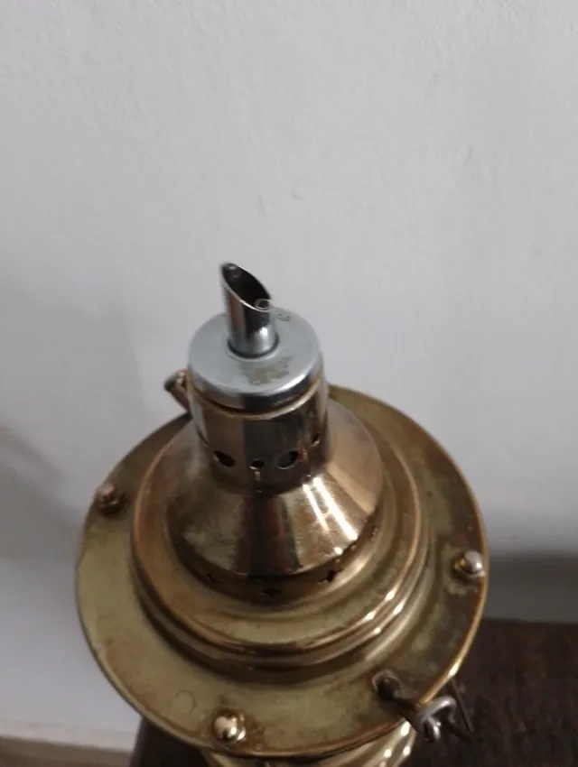 Lampada a Bottiglia Nautica Antica Ambra