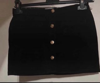 mini gonna ragazza in velluto