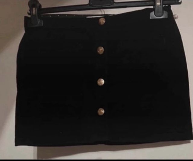 mini gonna ragazza in velluto