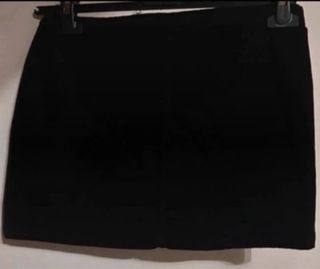 mini gonna ragazza in velluto