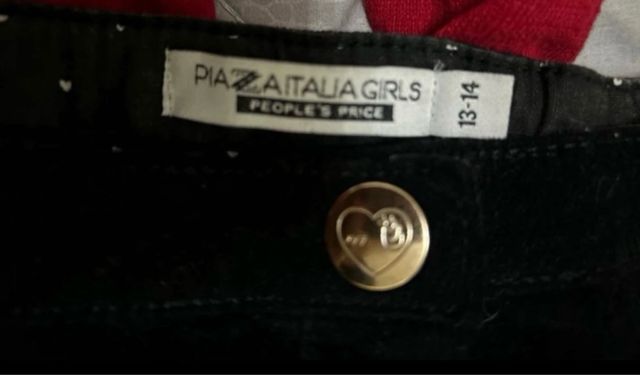 mini gonna ragazza in velluto