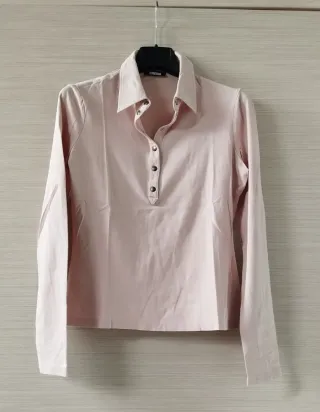 Maglia cotone manica lunga Dream rosa