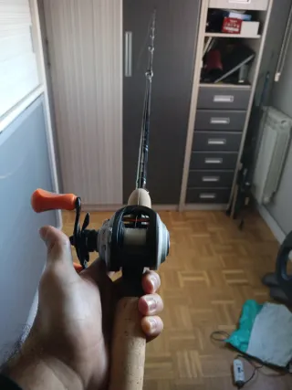 Combo carrete y caña swimbait + swimbaits
