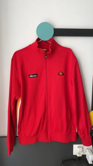 Sudadera Cremallera Ellesse Roja