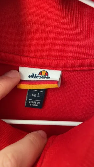 Sudadera Cremallera Ellesse Roja