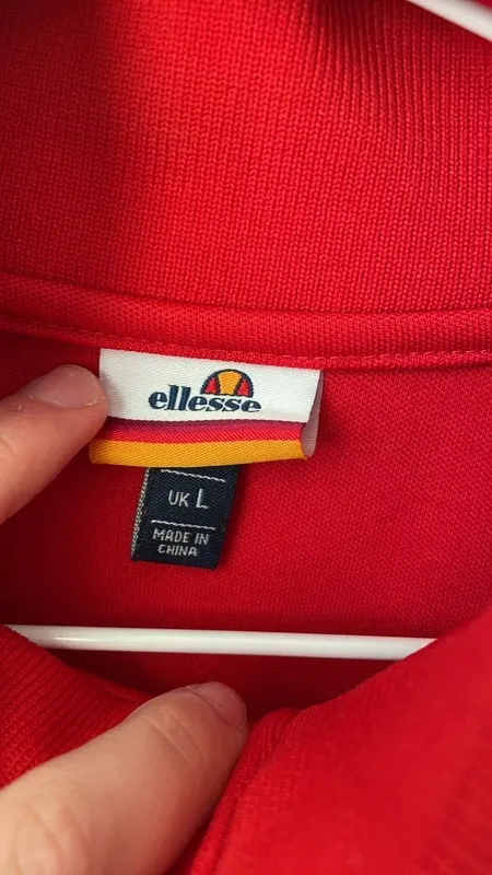 Sudadera Cremallera Ellesse Roja
