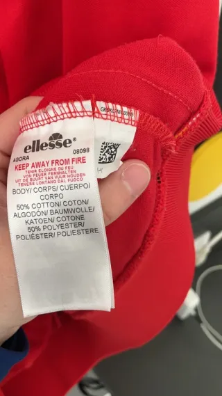 Sudadera Cremallera Ellesse Roja