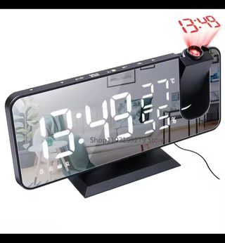 Reloj Digital Proyector Temperatura Humedad