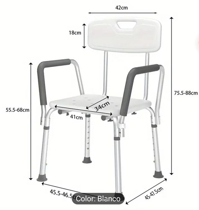 Silla de ducha para personas mayores