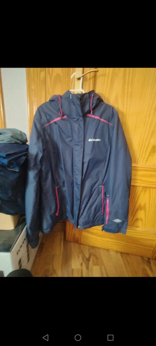 Chaqueta Columbia Azul y Rosa