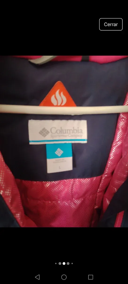 Chaqueta Columbia Azul y Rosa