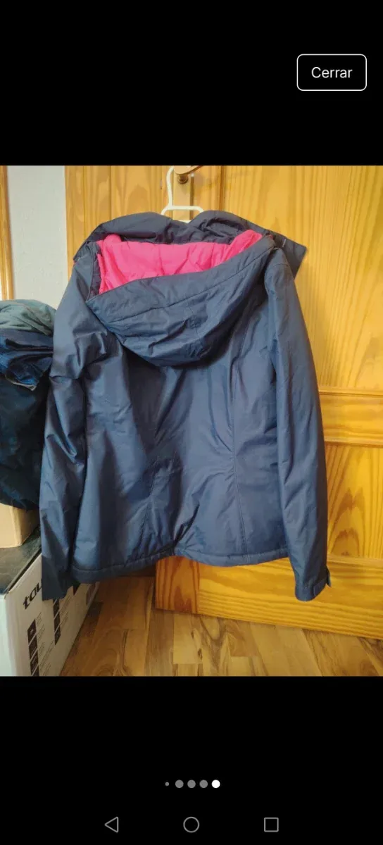 Chaqueta Columbia Azul y Rosa