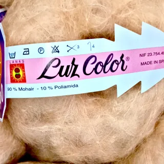 Lote 20 ovillos lana Mohair 023 beige