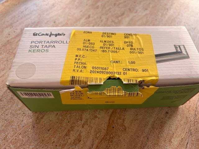 Portarrollos Keros El Corte Inglés blanco