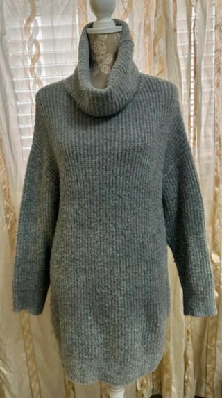 Pull&Bear Maxi Pull Taglia Unica Grigio