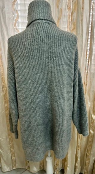 Pull&Bear Maxi Pull Taglia Unica Grigio