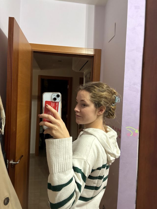 Jersey de rayas verde y blanco