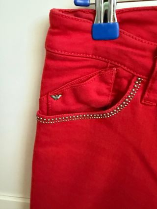 Vaqueros Armani Jeans Rojos Talla 26