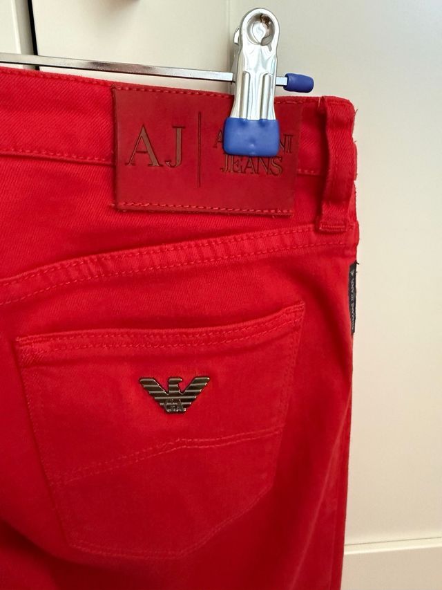 Vaqueros Armani Jeans Rojos Talla 26