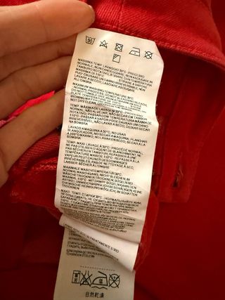 Vaqueros Armani Jeans Rojos Talla 26