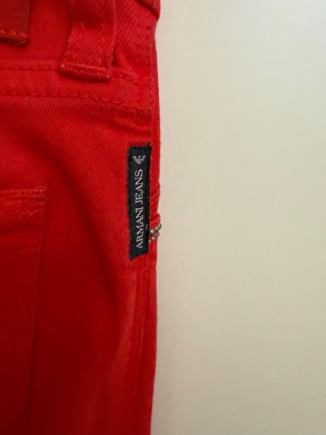 Vaqueros Armani Jeans Rojos Talla 26