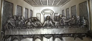 Cuadro La Última Cena en metal