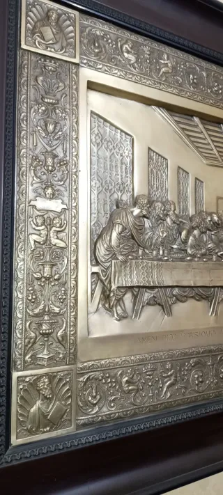 Cuadro La Última Cena en metal