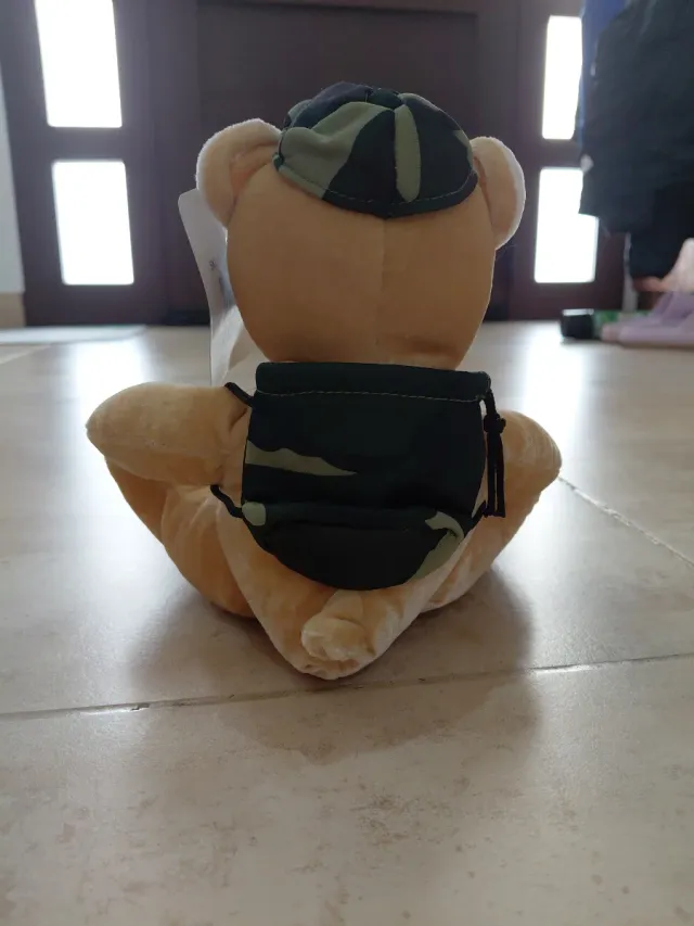 Oso de peluche con gorra