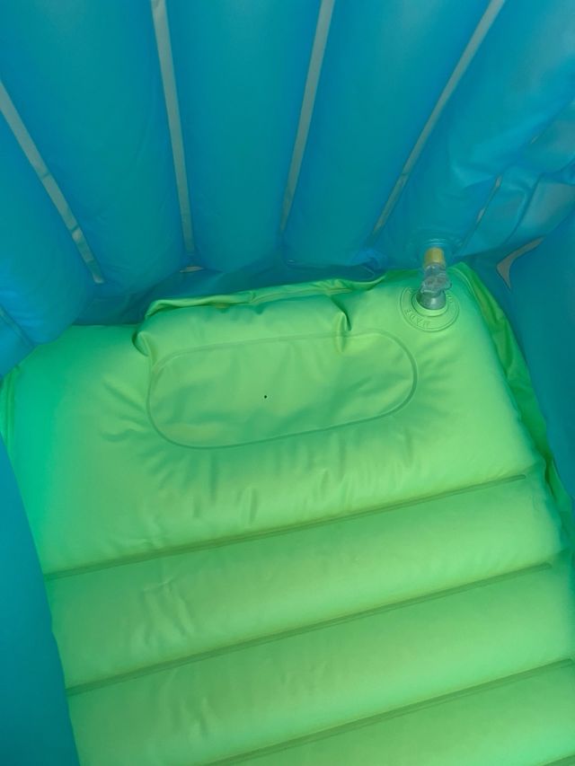 Bañera hinchable bebé Bbest azul y verde